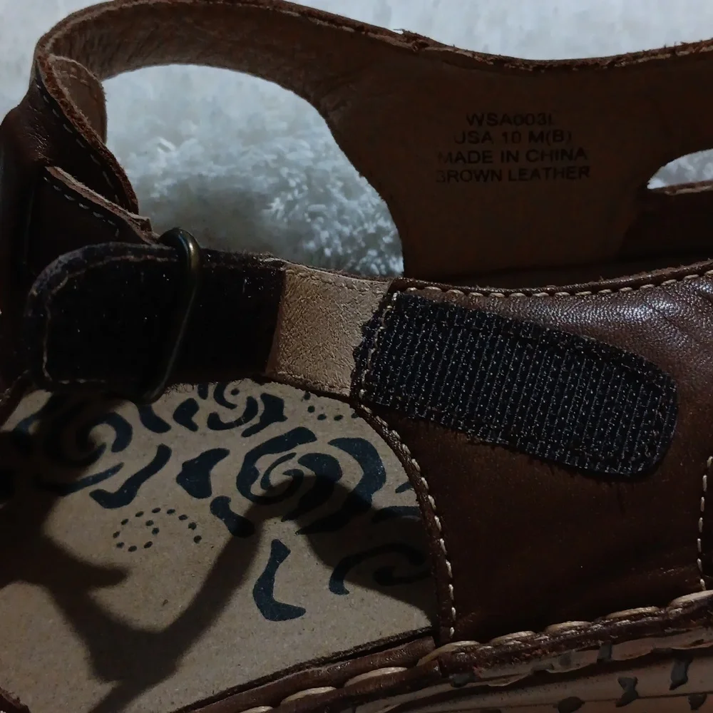 Proper Jenna Fisherman Sandals Size 10 Brown - Picture 8 of 10